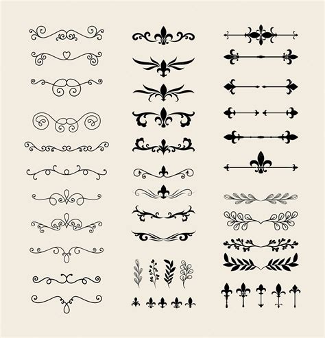 cute symbol dividers.